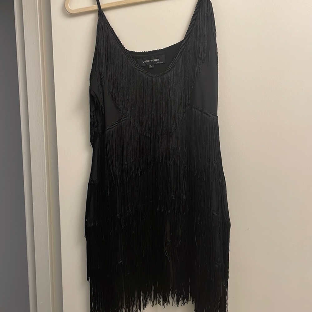 Black Flapper Style Dress